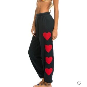 Aviator nation- heart stitched sweatpants xs NWT never worn!